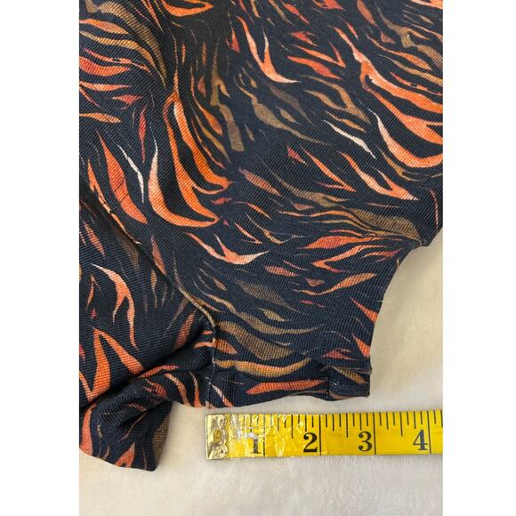Anthropologie See U Soon Women's Mid Rise Shorts Black/Orange Size 4 - NWT - Picture 5 of 9